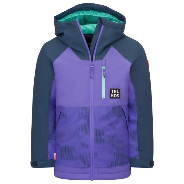 Trollkids Girl’s Lifjell Jacket XT Ski-jas purper Blauw