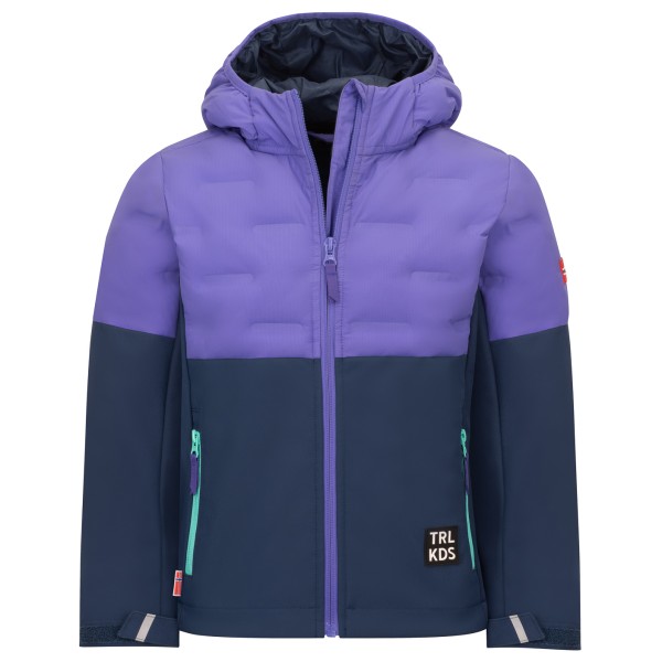 Trollkids Kid’s Helgeland Jacket Softshelljack /purper Blauw