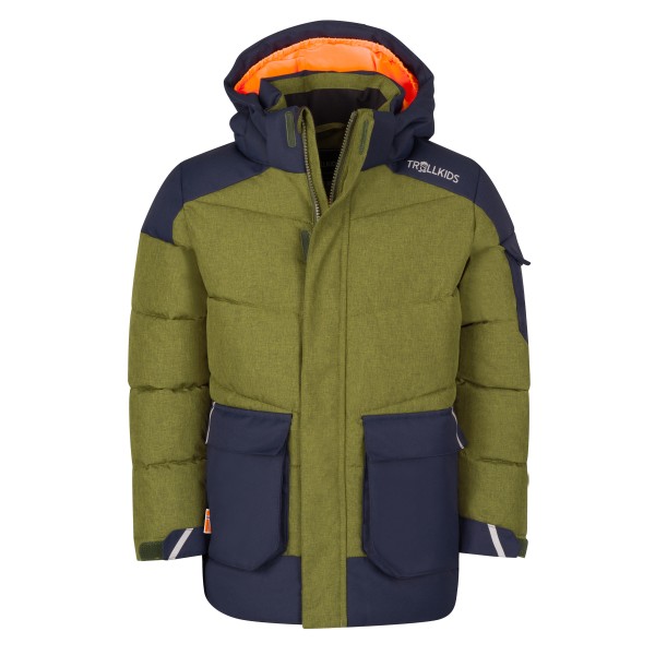 Trollkids Kid’s Norefjell Jacket XT Winterjack Olijfgroen