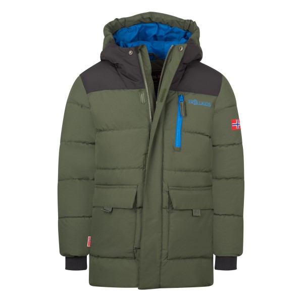 Trollkids Kid’s Torsvag Parka Winterjack Olijfgroen