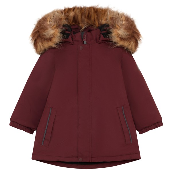 Color Kids Baby Girl’s Parka with Fake Fur Winterjack Rood