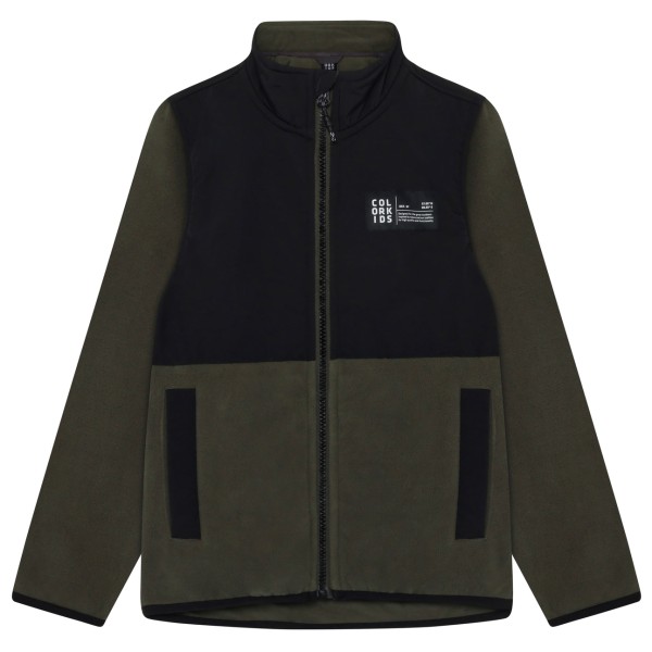 Color Kids Kid’s Fleece Jacket 742915 Fleecevest /olijfgroen Zwart