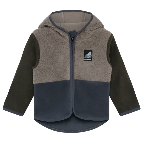 Color Kids Kid’s Teddy Fleece Jacket Fleecevest Grijs