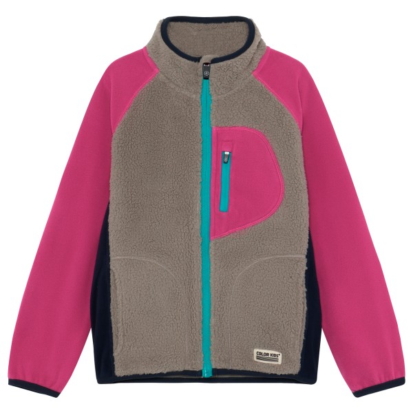 Color Kids Kid’s Teddy Jacket with Fleece Sleeves Fleecevest meerkleurig Multicolor
