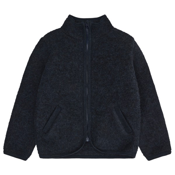 Huttelihut Kid’s Jacket Wool Fleece Merinovest Zwart