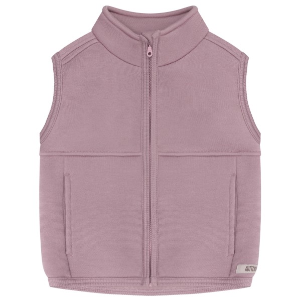 Huttelihut Kid’s Vest Wool Brushed Inside Merinobodywarmer Roze