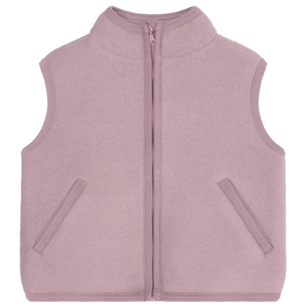 Huttelihut Kid’s Vest Wool Fleece Merinobodywarmer Roze