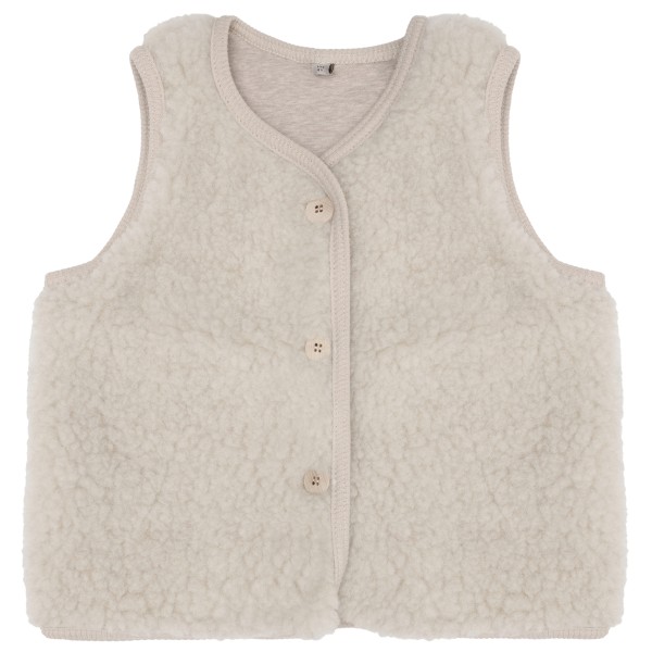 Huttelihut Kid’s Vest Wool Teddy Lining Wollen bodywarmer Beige