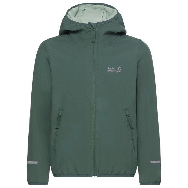 Jack Wolfskin Kid’s Fourwinds Jacket Softshelljack Olijfgroen