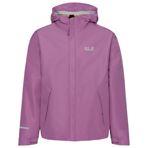 Jack Wolfskin Kid’s Iceland 3in1 Print Jacket 3-in-1-jas purper Roze