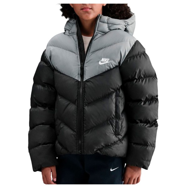Nike Kid’s NSW Thermo Fit All Day Puffer Colorblock Synthetisch jack Zwart