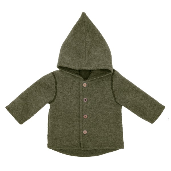 maximo Baby’s Jersey Fleece Jacke m. Kapuze Vrijetijdsjack Olijfgroen
