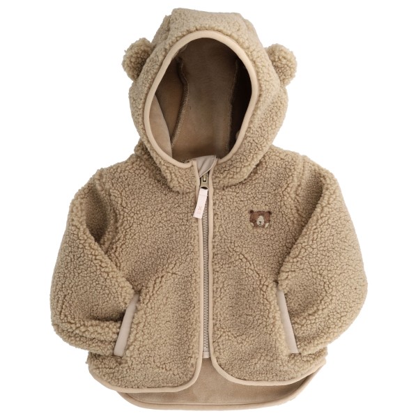 maximo Baby’s Sherpa Kapuzen Jacke m. Öhrchen Bär Fleecevest Beige