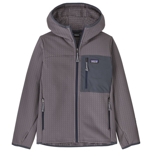 Patagonia Kid’s R2 Techface Hoody Fleecevest Grijs