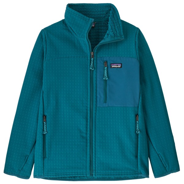 Patagonia Kid’s R2 Techface Jacket Fleecevest /turkoois Blauw