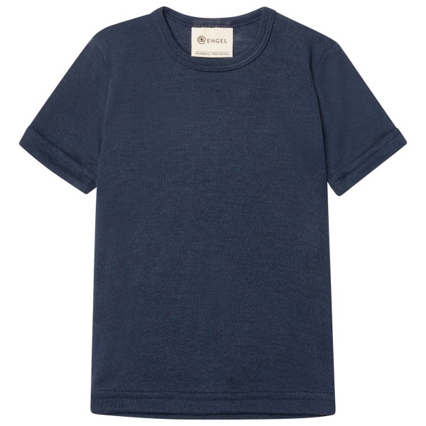 Engel Kinder Unterhemd S/S Merinounterwäsche Kinder (Größe 176 |blau)