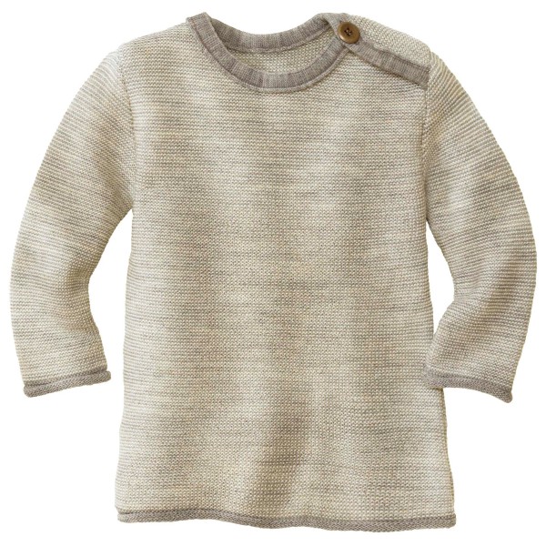 Image of disana - Kid's Melange-Pullover - Merinopullover Gr 50/56;62/68;74/80;86/92;98/104 blau;grau/beige;oliv;rosa;rot;türkis bei Bergfreunde.ch - der Outdoor Shop