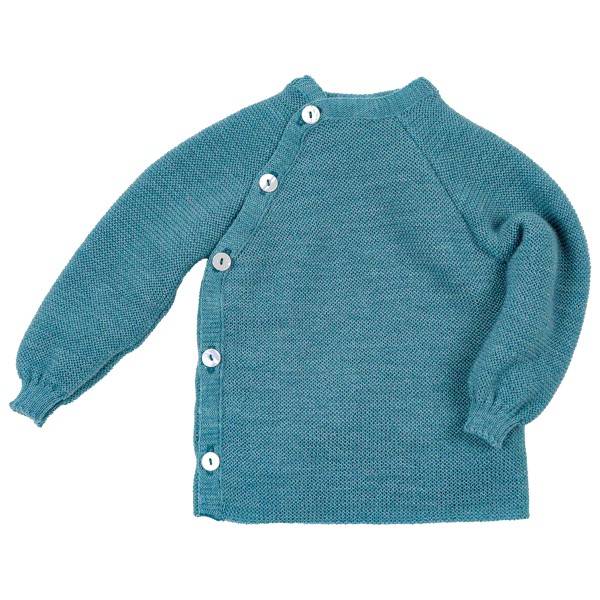 Image of Reiff - Kid"s Schlüttli Uni - Merinopullover Gr 86/92 türkis'