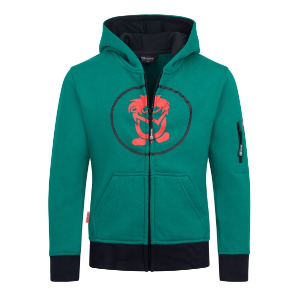 Trollkids Kids Sortland Jacket Hoodie turkoois Turquoise