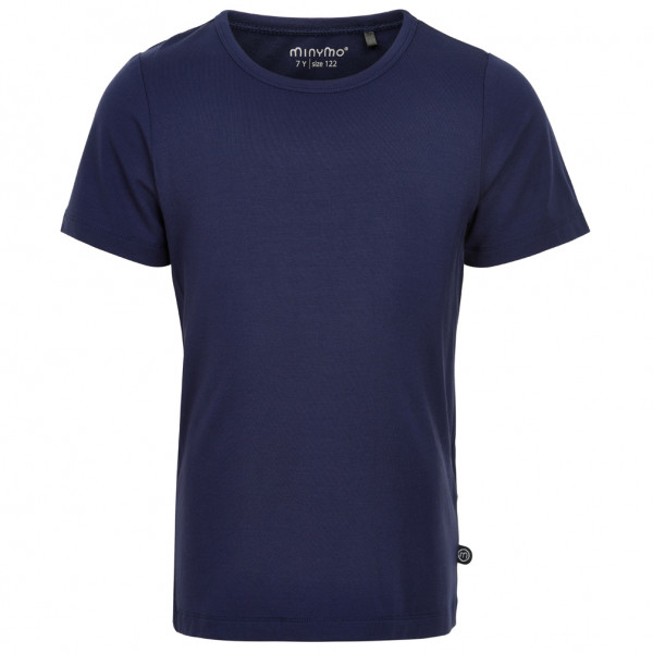 Image of Minymo - Kid"s Blouse S/S - Bamboo - T-Shirt Gr 104 blau'