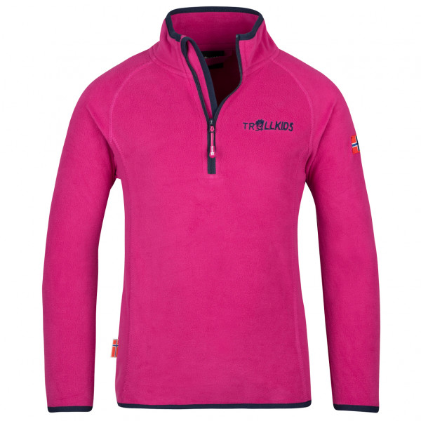 Trollkids Kid’s Nordland Half Zip Fleecetrui Roze