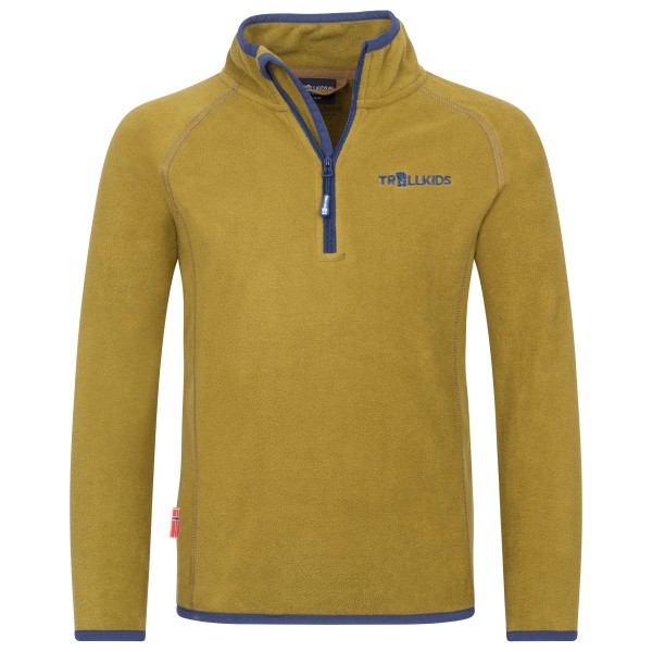 Trollkids Kid’s Nordland Half Zip Fleecetrui Geel