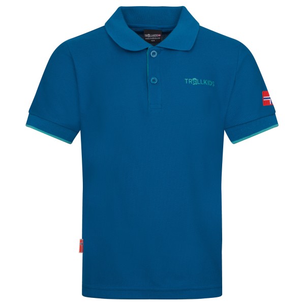 Polo-Shirt Trollkids Bergen Polo XT Kinder (Gr 92 |blau)