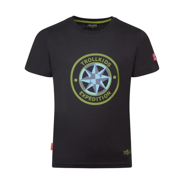 Trollkids Windrose T T-Shirt Kids (Gr 140 |schwarz)