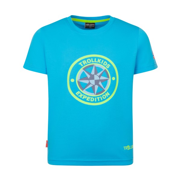 Trollkids - Kid's Windrose T - T-Shirt Gr 176 blau