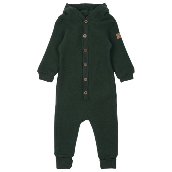 Image of Mikk-Line - Kid"s Wool Baby Suit with Hood - Overall Gr 104 oliv'