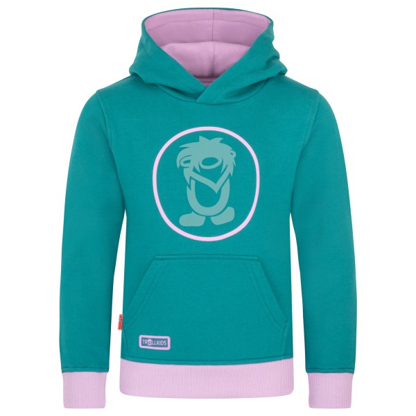 Trollkids Kid’s Troll Sweater Hoodie turkoois Turquoise