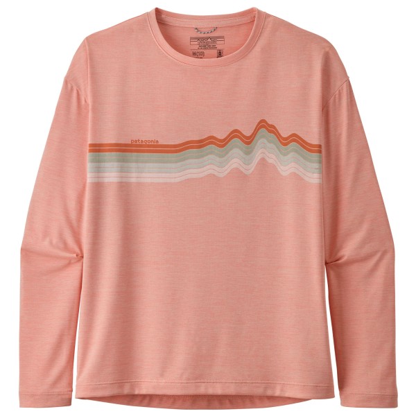 Image of Patagonia - Girl's L/S Capilene Cool Daily T-Shirt - Funktionsshirt Gr M;S;XL;XS grau;rosa bei Bergfreunde.ch - der Outdoor Shop