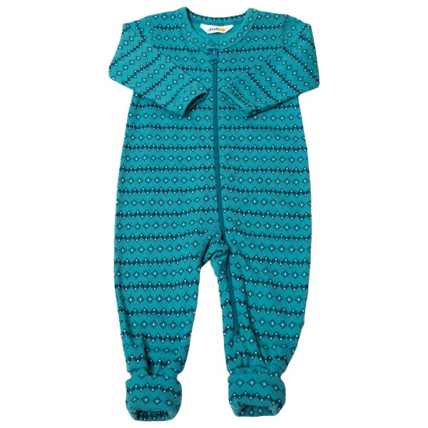Image of Joha - Kid's 4051 Jumpsuit with 2In1 Foot - Overall Gr 100;60;70;80;90 türkis bei Bergfreunde.ch - der Outdoor Shop
