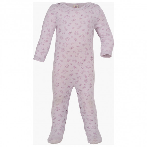 Image of Engel - Kid"s Schlafoverall mit Druckknöpfen - Overall Gr 50/56 lila/weiß'