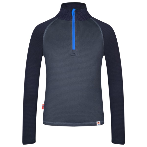Trollkids Kid’s Rauland Half Zip Fleecetrui Blauw