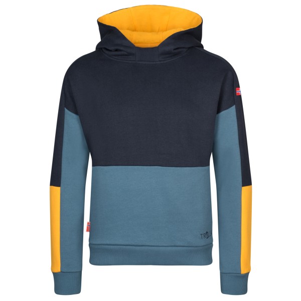 Trollkids - Kid's Rondane Sweater - Hoodie Gr 110 blau