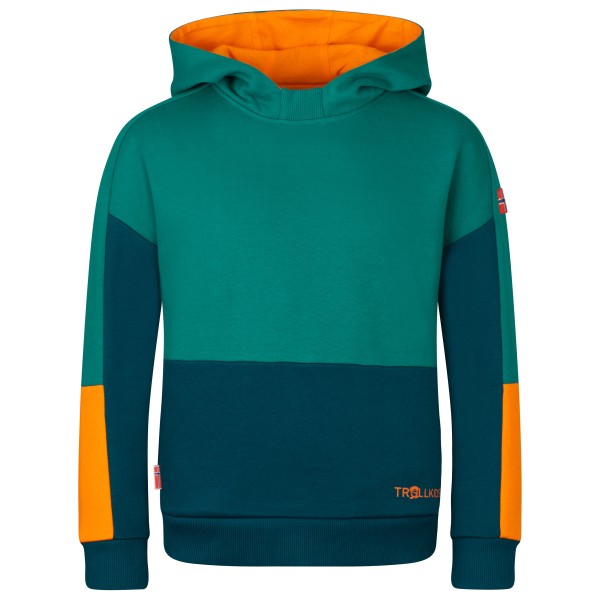 Trollkids Rondane Sweater Hoodie Kinder (Größe 92 |blau/türkis)