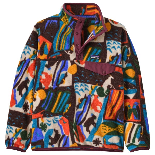 Patagonia Boy’s Lightweight Synchilla Snap-T Pullover Fleecetrui meerkleurig Multicolor