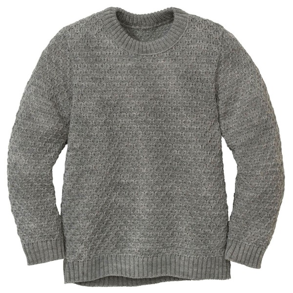 Image of disana - Kid"s Aran-Pullover - Wollpullover Gr 110/116 grau'