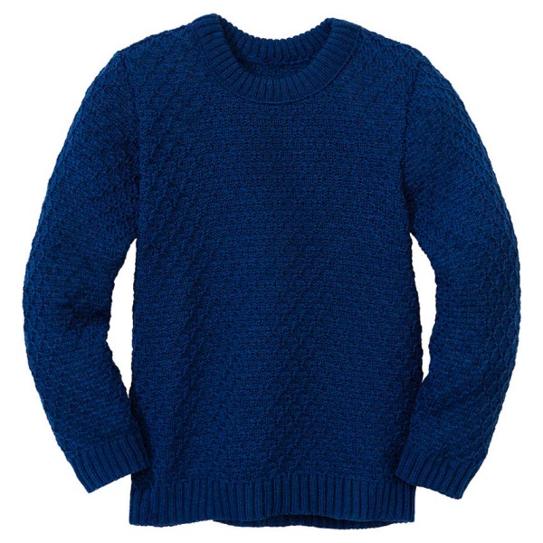 Image of disana - Kid"s Aran-Pullover - Wollpullover Gr 110/116 blau'