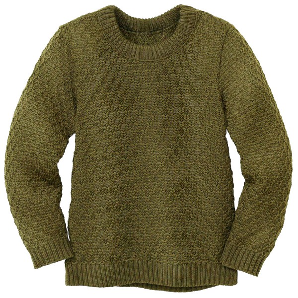 Image of disana - Kid"s Aran-Pullover - Wollpullover Gr 110/116 oliv'