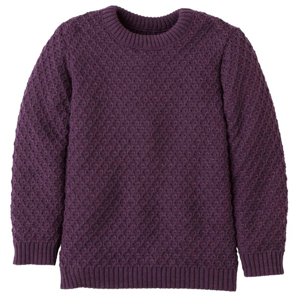 disana Kid’s Aran-Pullover Wollen trui Purper