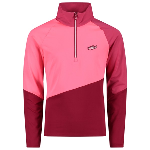 CMP - Girl's Sweat Softech - Fleecepullover Gr 98 blau;rosa/rot;rot