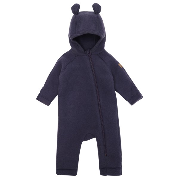Image of Mikk-Line - Wool Baby Suit with Ears - Overall Gr 104 blau