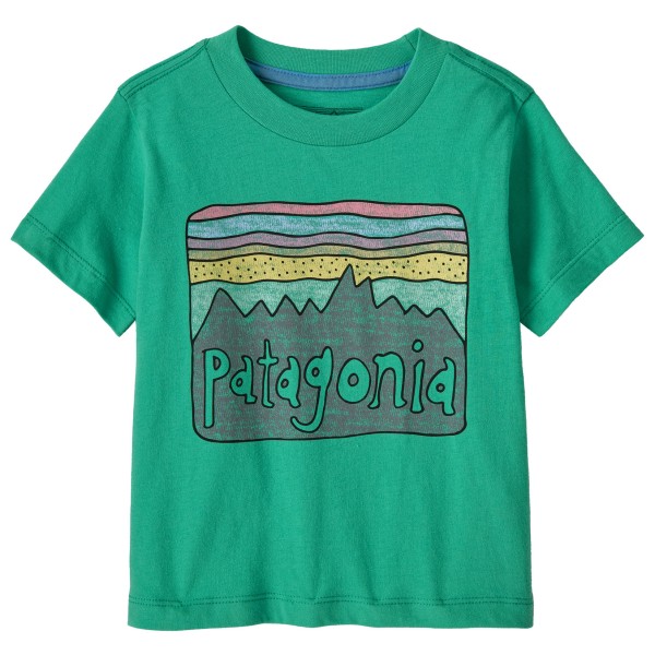Patagonia Baby Fitz Roy Skies T-Shirt Kinder (Größe 4 Years |türkis)