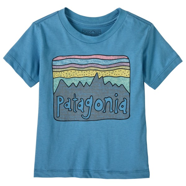 T-Shirt Patagonia Baby Fitz Roy Skies Kinder (Gr 3-6 Months |blau)
