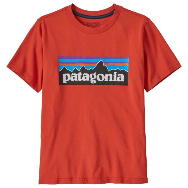 Image of Patagonia - Kid"s P-6 Logo - T-Shirt Gr XL rot'