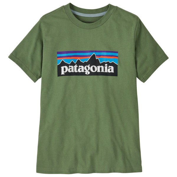 Image of Patagonia - Kid"s P-6 Logo - T-Shirt Gr XL oliv'