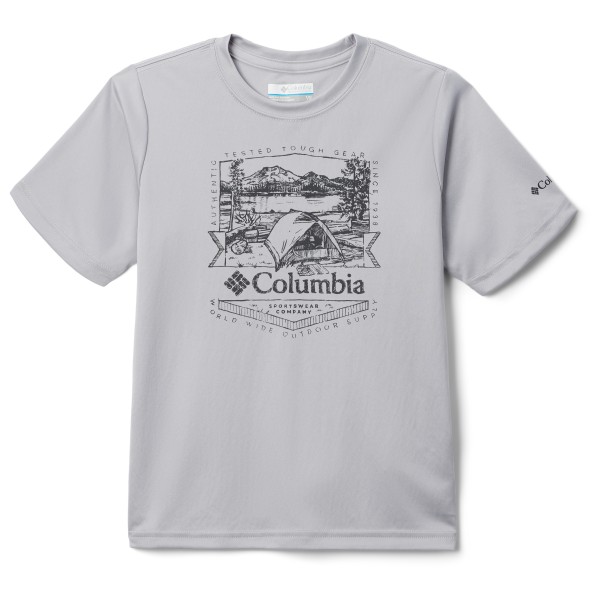 Image of Columbia - Kid"s Fork Stream Graphic Shirt S/S - T-Shirt Gr L;S;XS;XXS blau;grau'