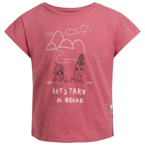 Image of Jack Wolfskin - Kid"s Take A Break T - T-Shirt Gr 116;128;152;164;176;92 lila;rosa/rot;rot'